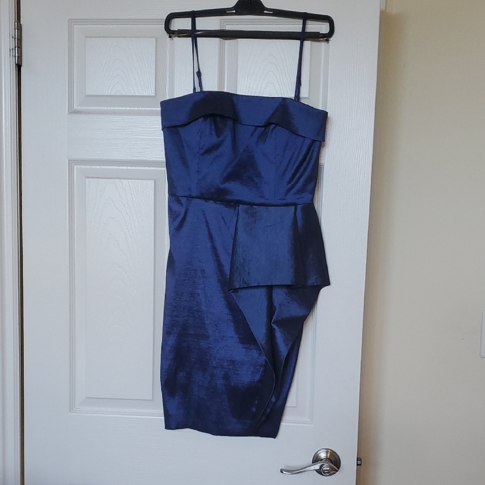 Calvin Klein Performance Blue Asymmetrical Cocktail Dress